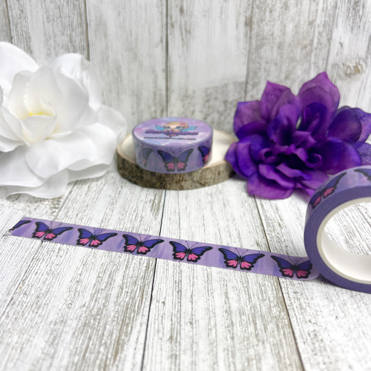 Purple Butterfly Washi Tape