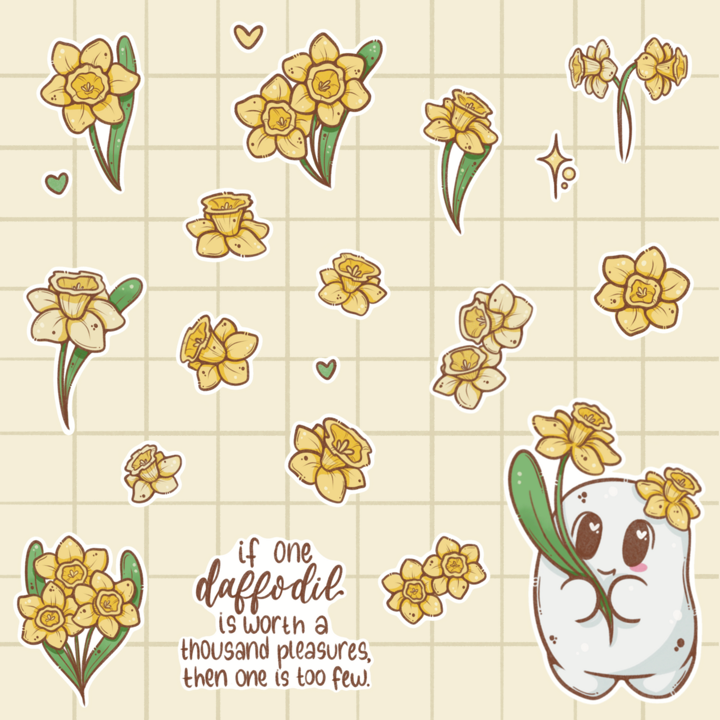 Daffodils Sticker Sheet