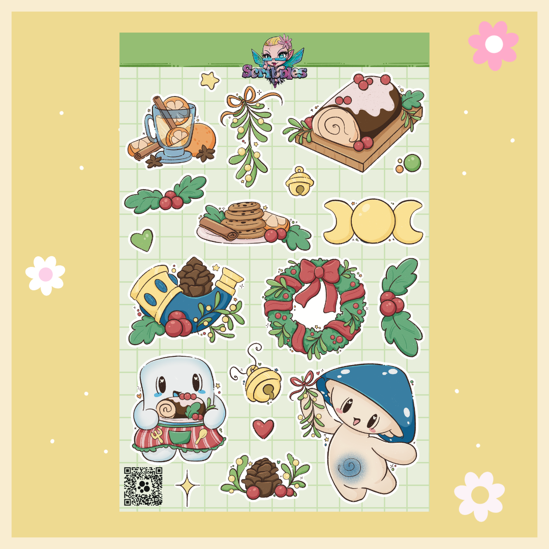 December Autumn Leaves Sticker Sheet Kit & Individual Sheets