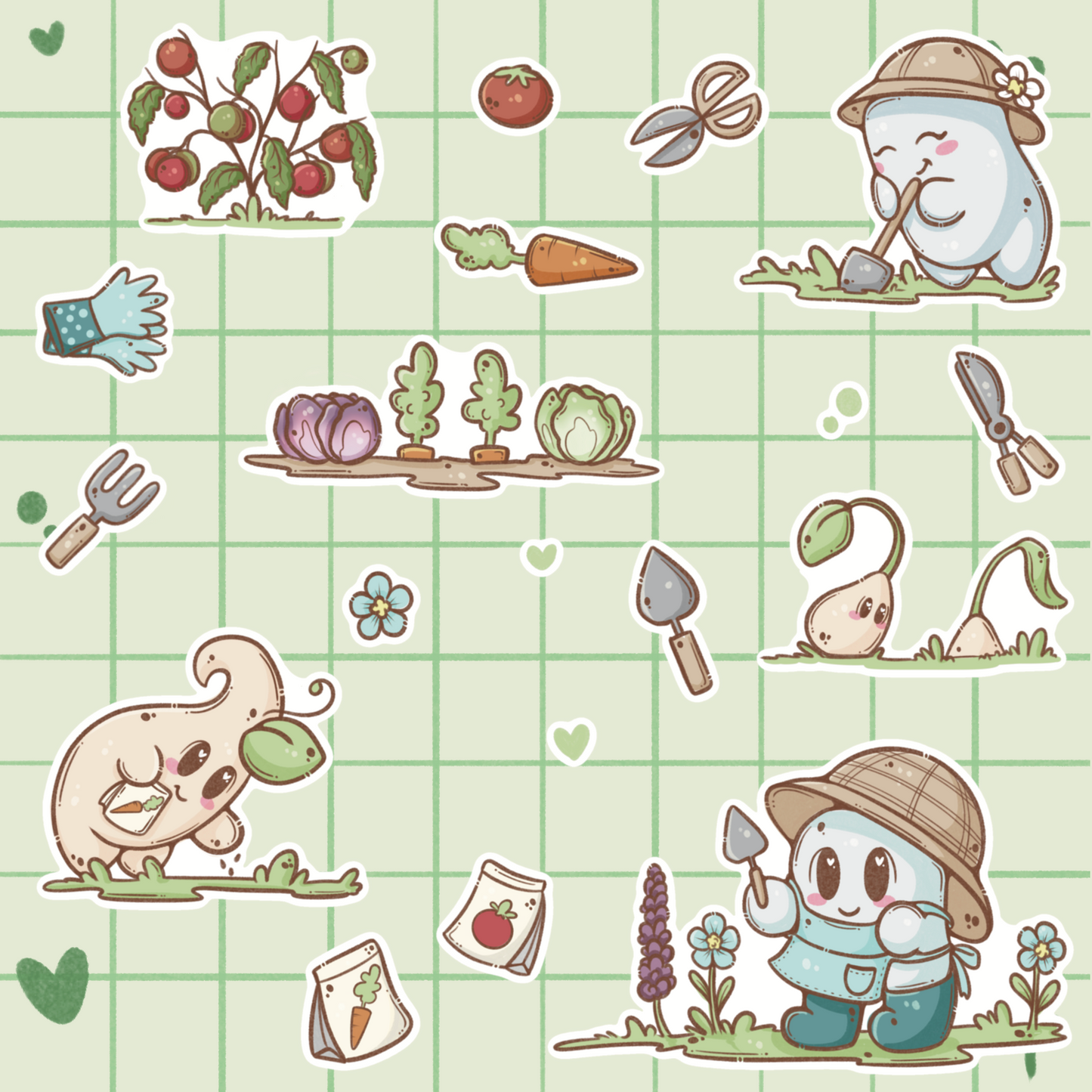 Gardening Sticker Sheet