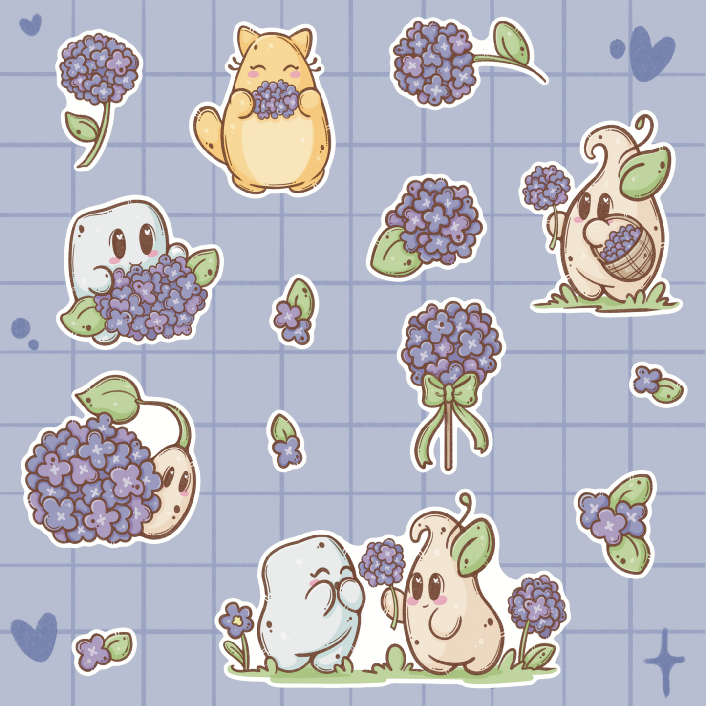 Hydrangeas Sticker Sheet