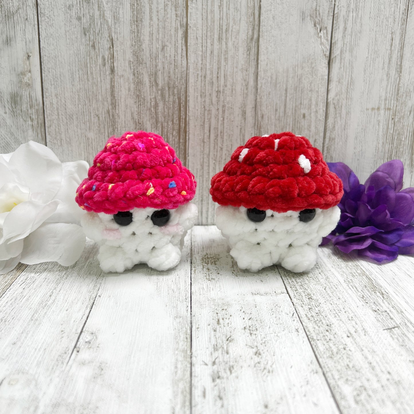 No-Sew Mini Chonky Boi Mushroom Amigurumi Plush Pattern PDF