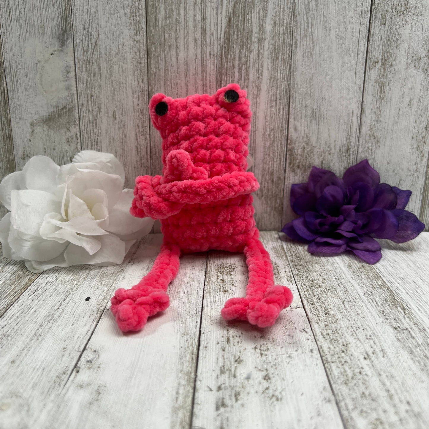 Hot Pink Leggy Frog Plush | Ready to Ship