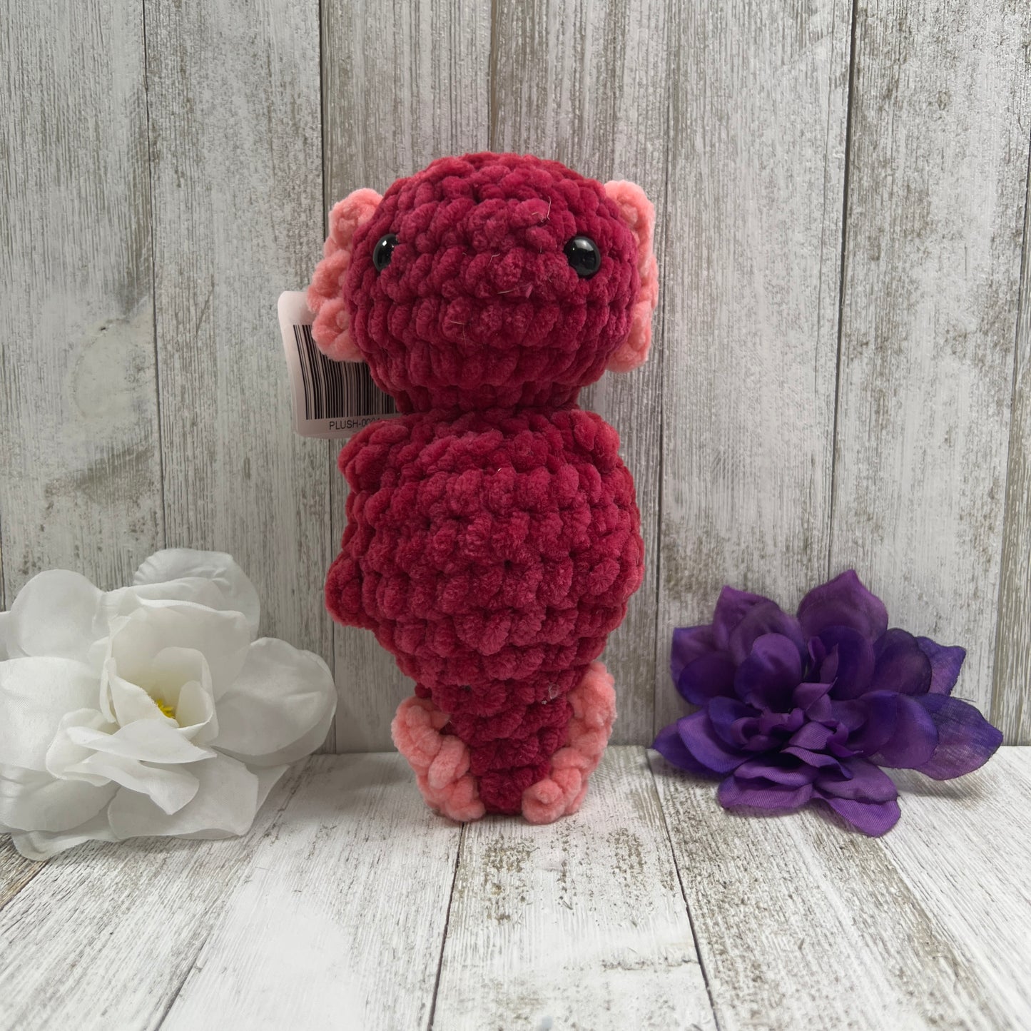 Red/Pink Axolotl Plush | Ready to Ship