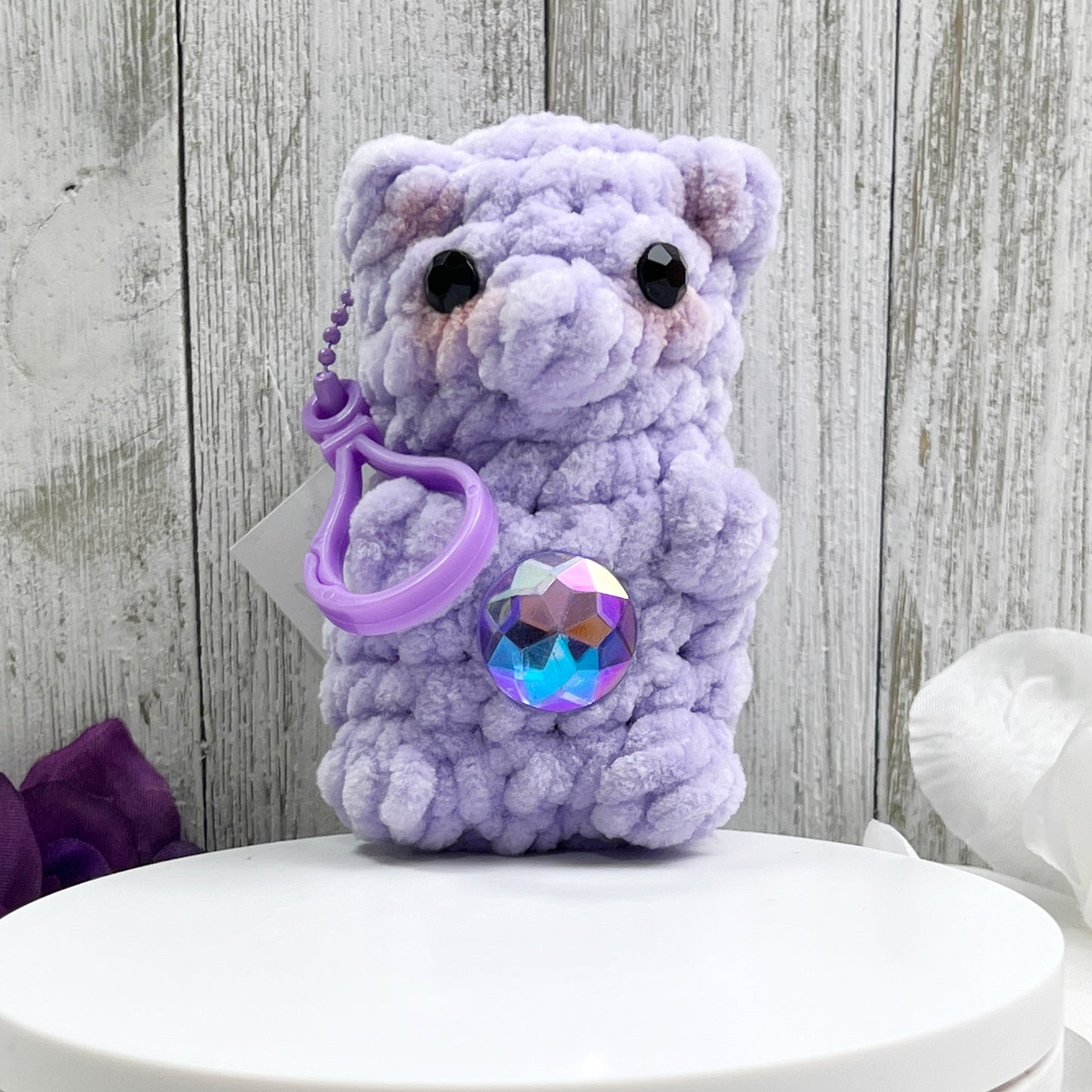 No Sew Bear Keychain Plush Pattern PDF