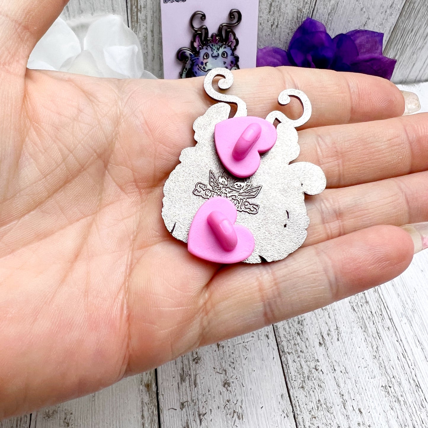 Purple Monster Enamel Pin