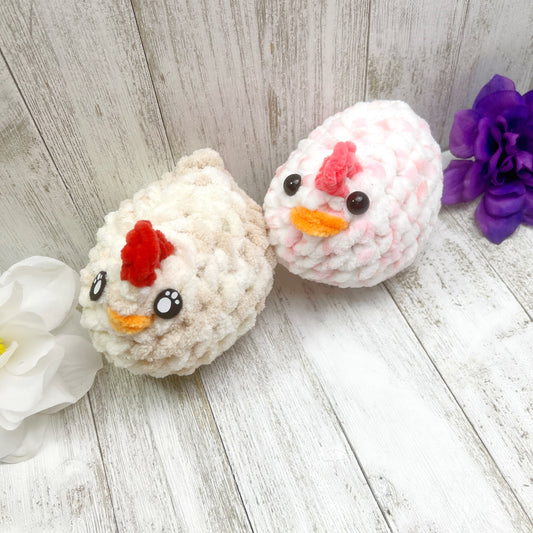 No Sew Mini Chicken Plush Pattern PDF
