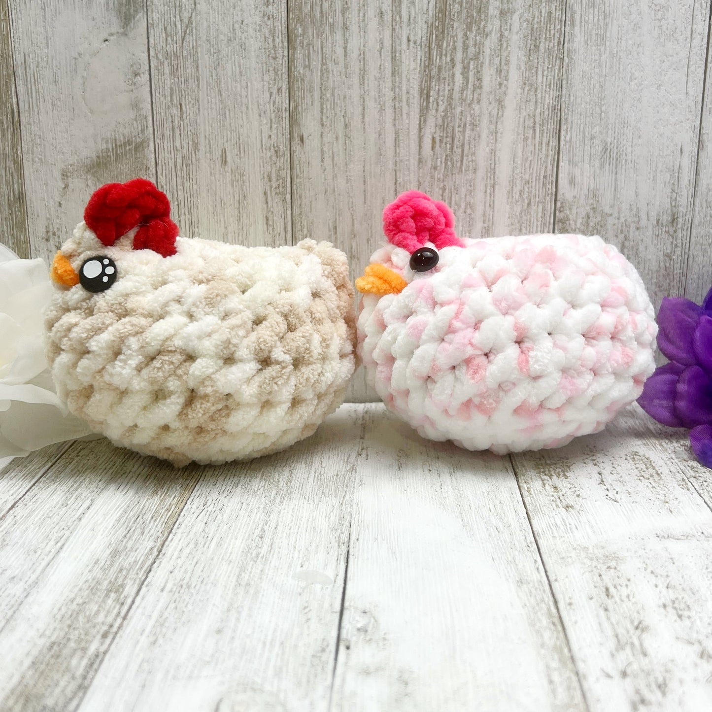 No Sew Mini Chicken Plush Pattern PDF