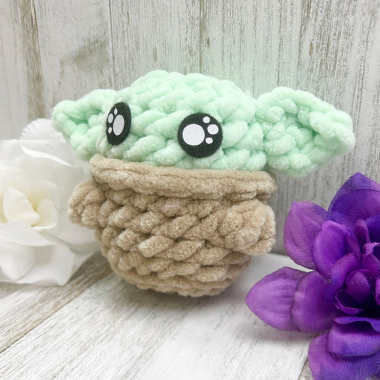 No Sew Baby Green Alien Yoda Plush Pattern PDF
