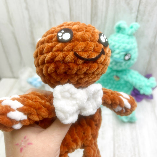 No Sew Mini Gingerbread Person Snuggler Pattern PDF