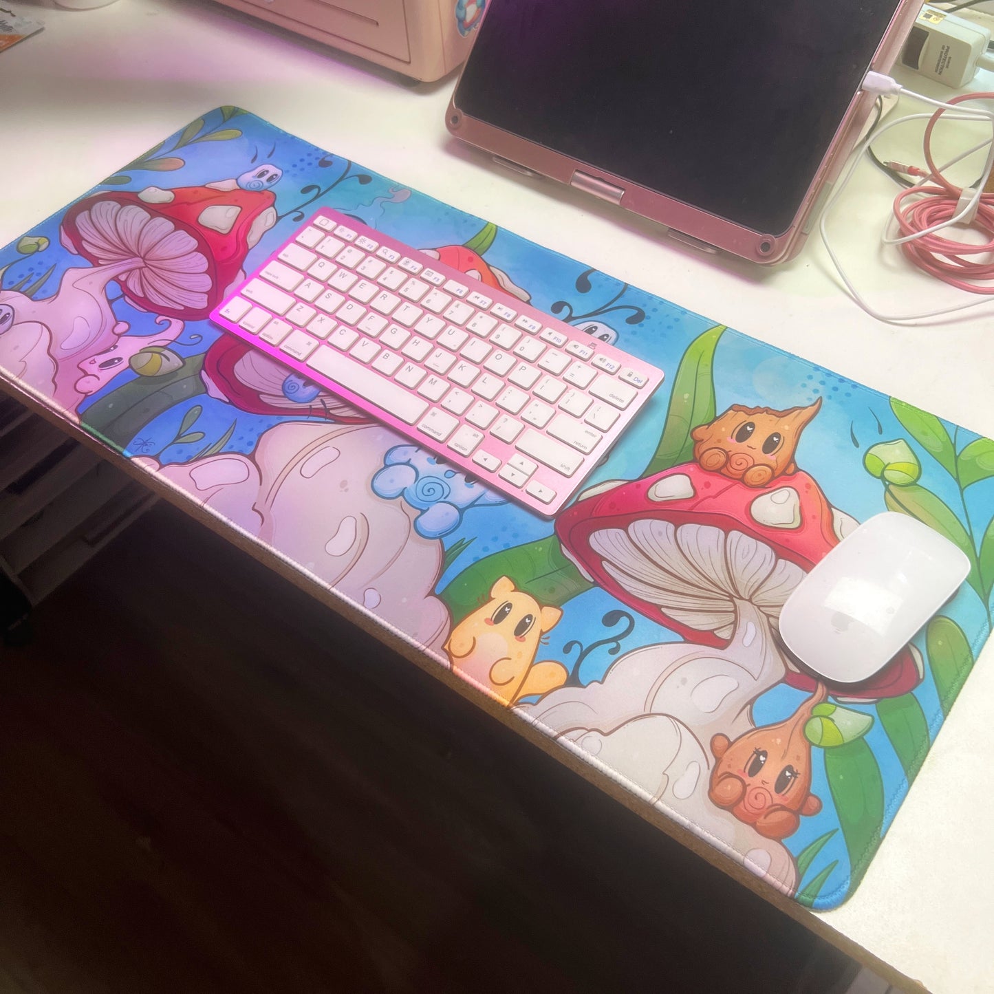 Mushroom Friends Deask Mat