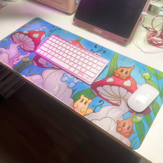 Mushroom Friends Desk Mat
