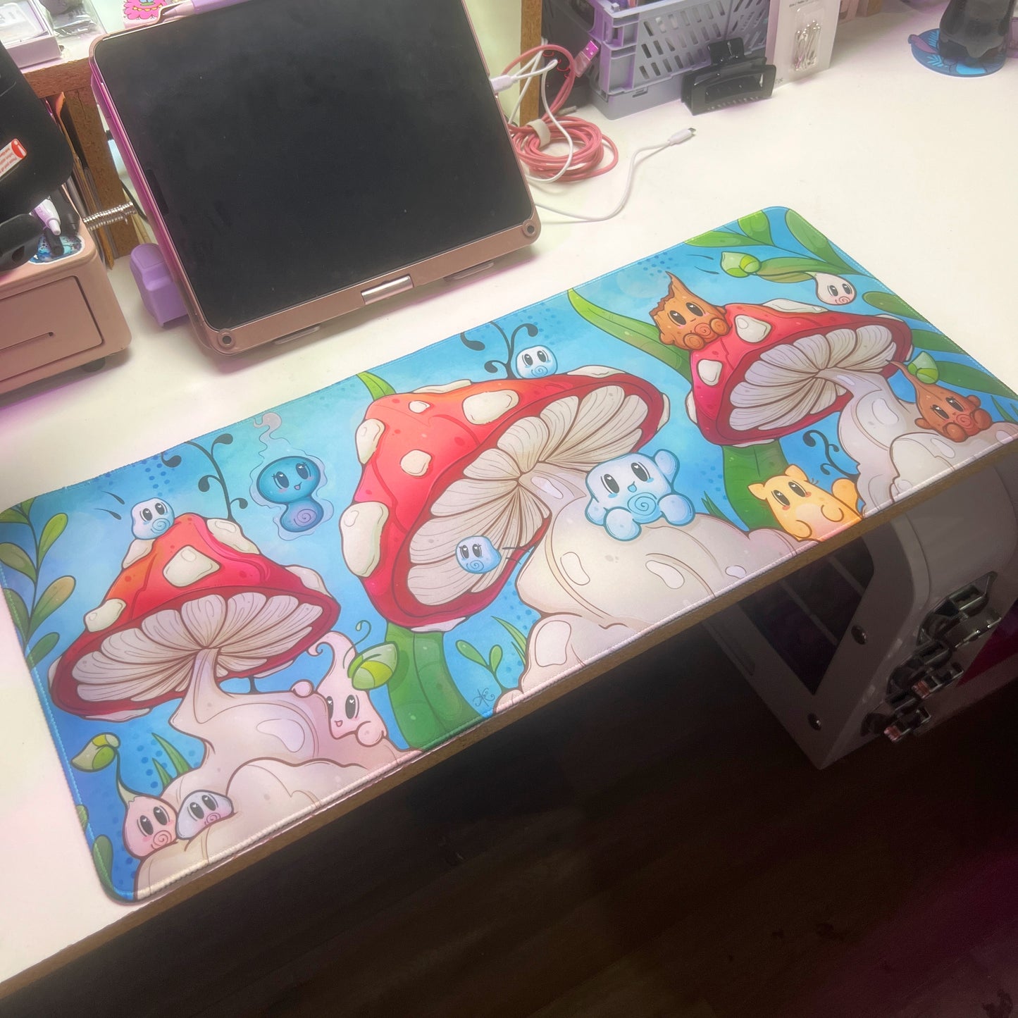 Mushroom Friends Deask Mat