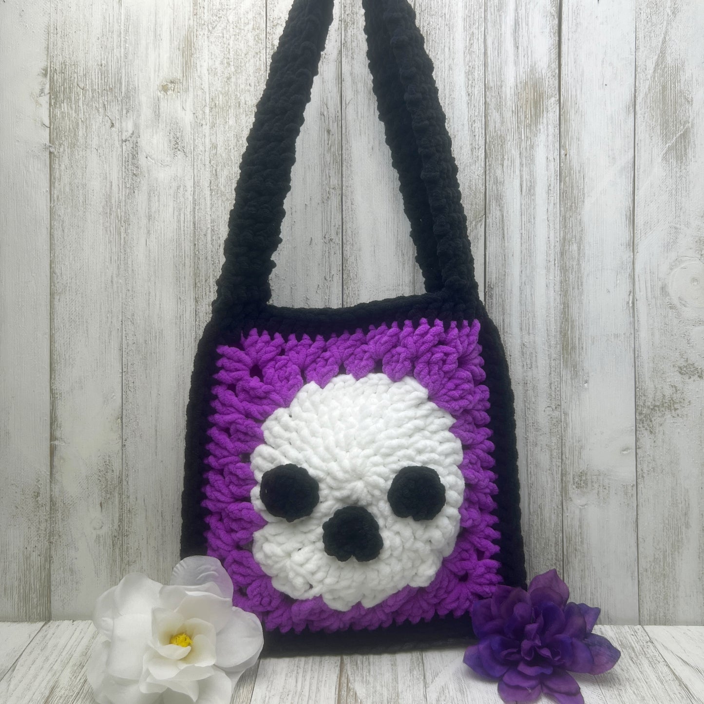 Purple Posh Skull Bag
