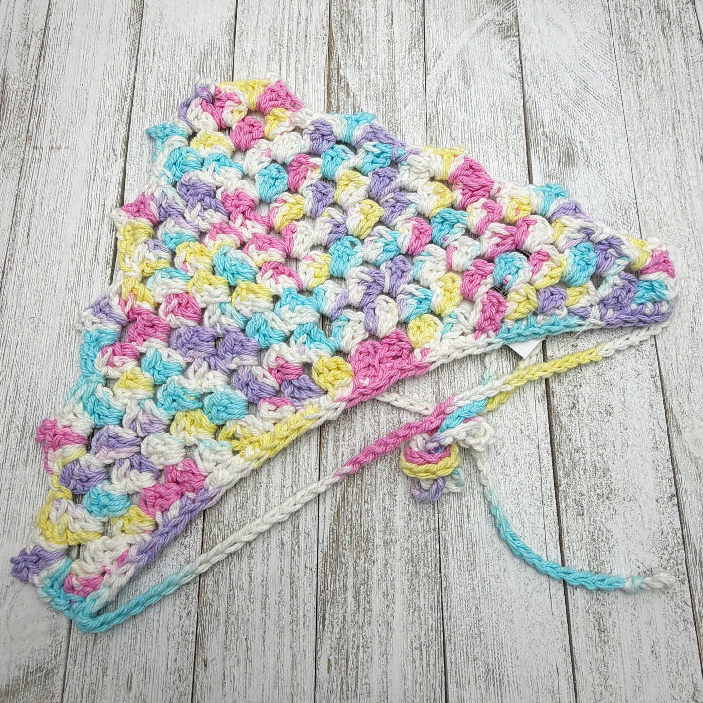 Spring is in the Air Speckle Crochet Bandana