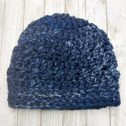 Deep Blue Crossroads Beanie Adult Med