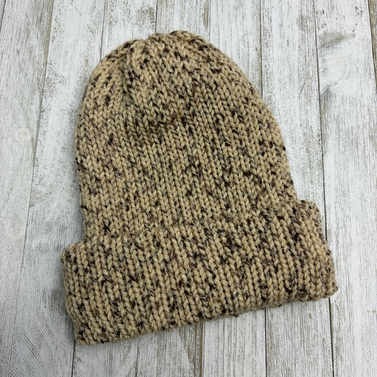 Oatmeal Double Layer Knit Beanie