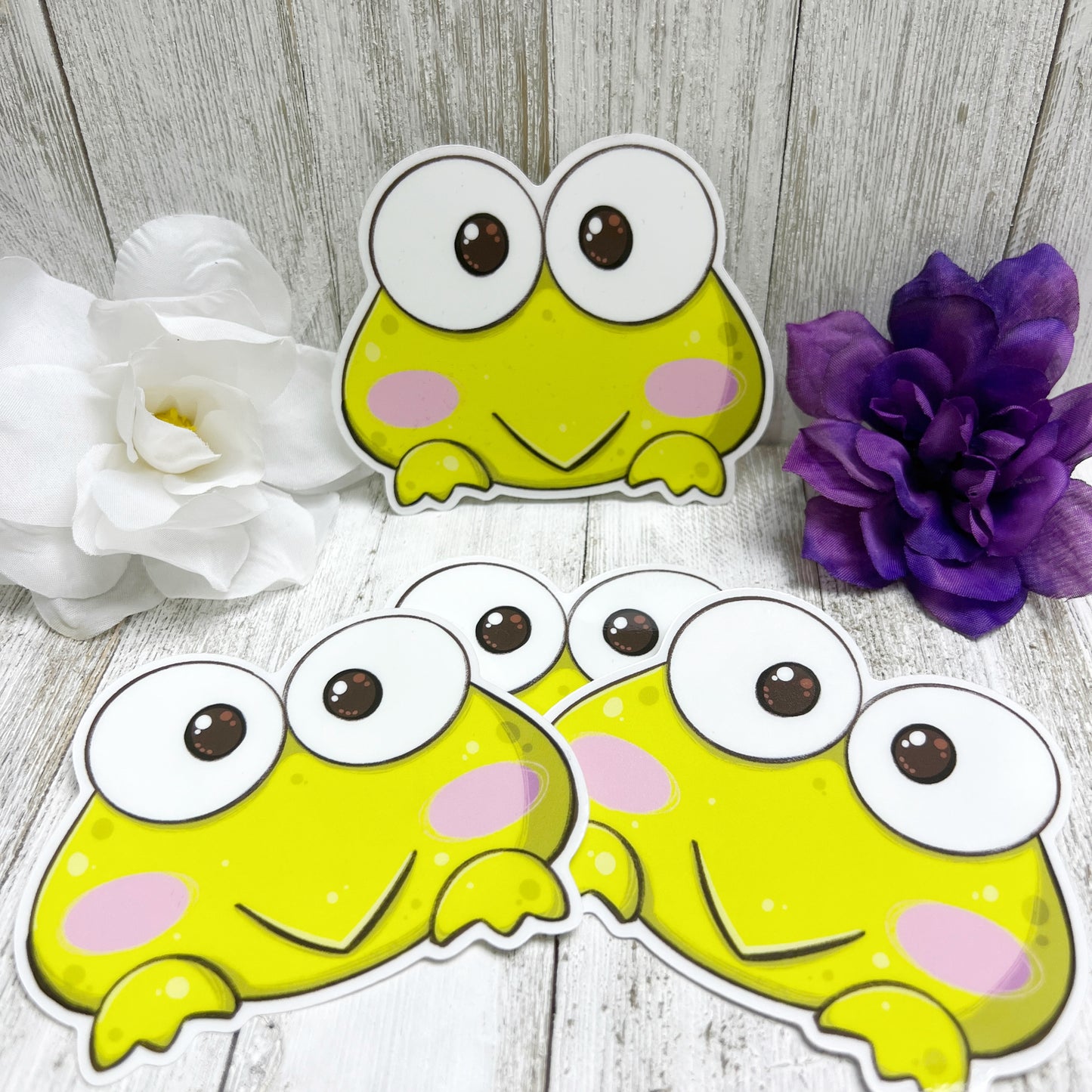 Keroppi Frog Peeker Sticker | Window Decal
