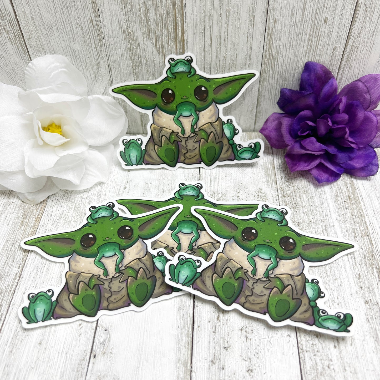 Baby Yoda | Grogu Peeker Sticker | Window Decal
