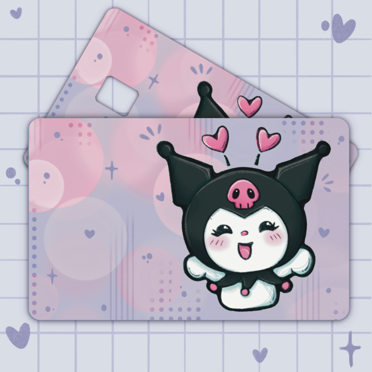 Kuromi Credit Card Cover Sticker