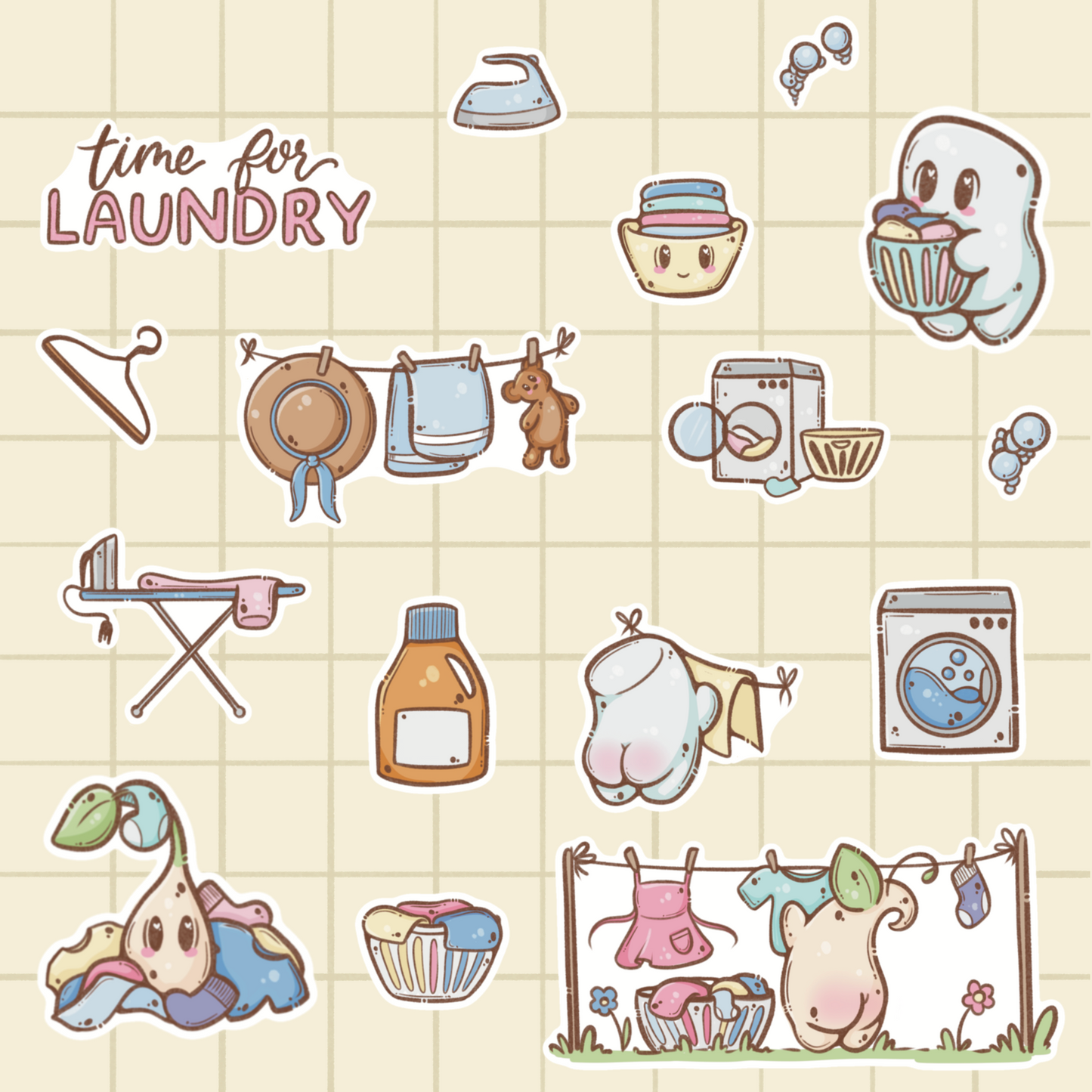 Laundry Sticker Sheet