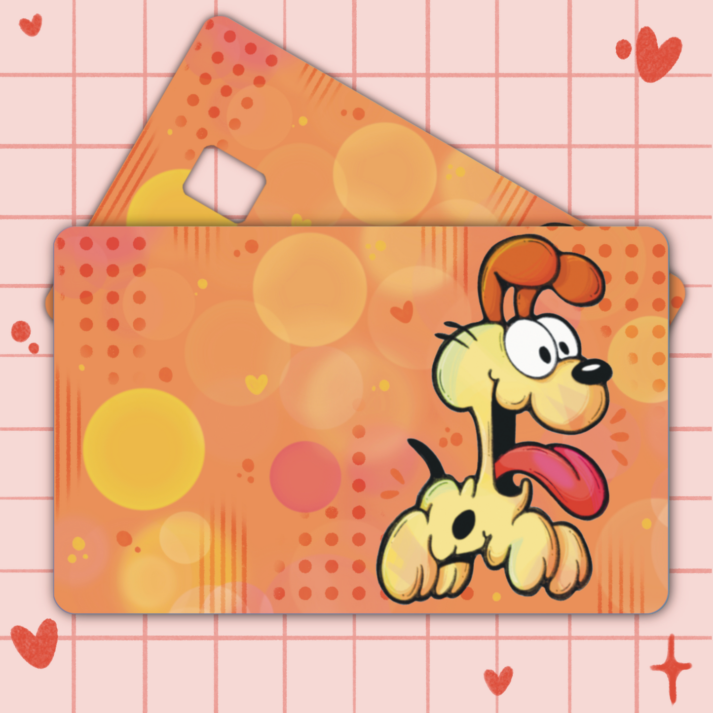 Odie Credit Card Cover Sticker