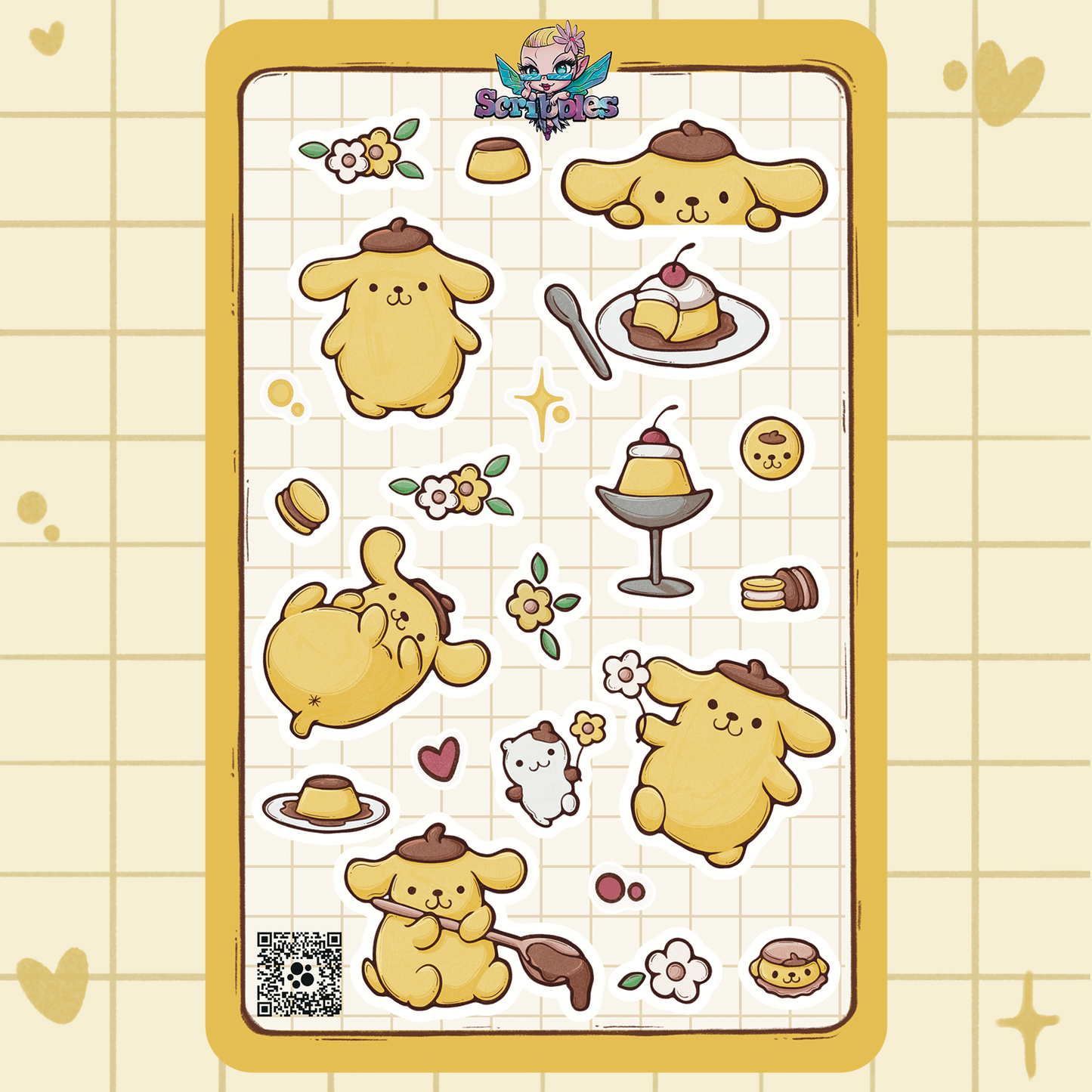 Pompompurin Sticker Sheet