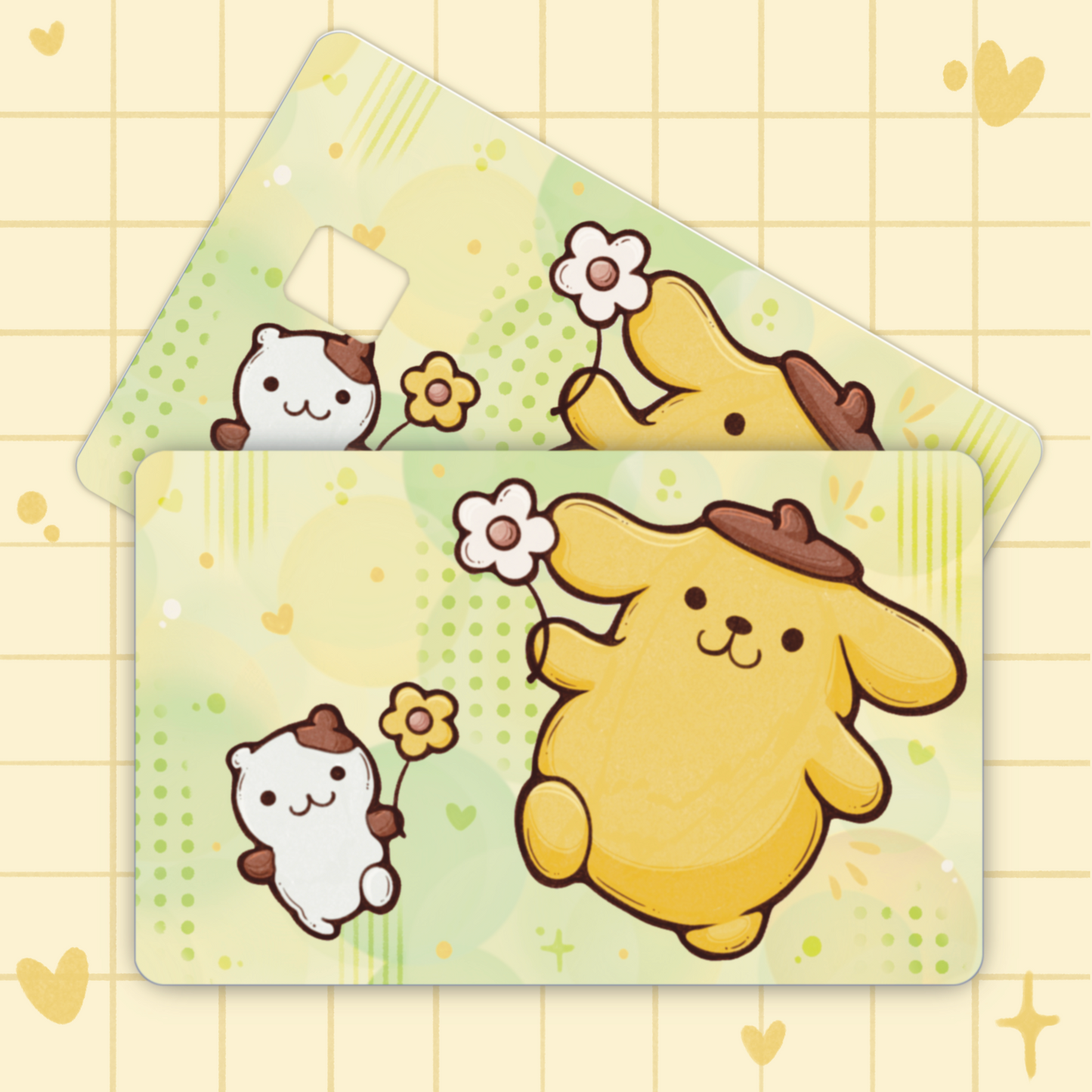 Pompompurin Credit Card Cover Sticker