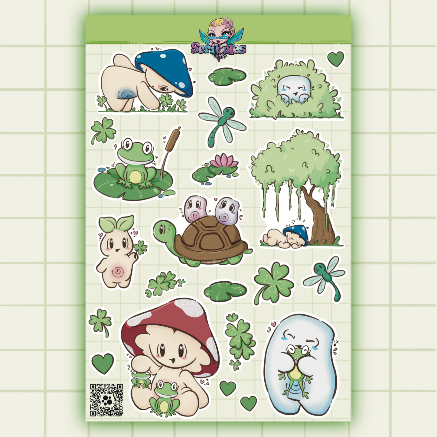 March All The Green Things Sticker Sheet Kit & Individual Sheets