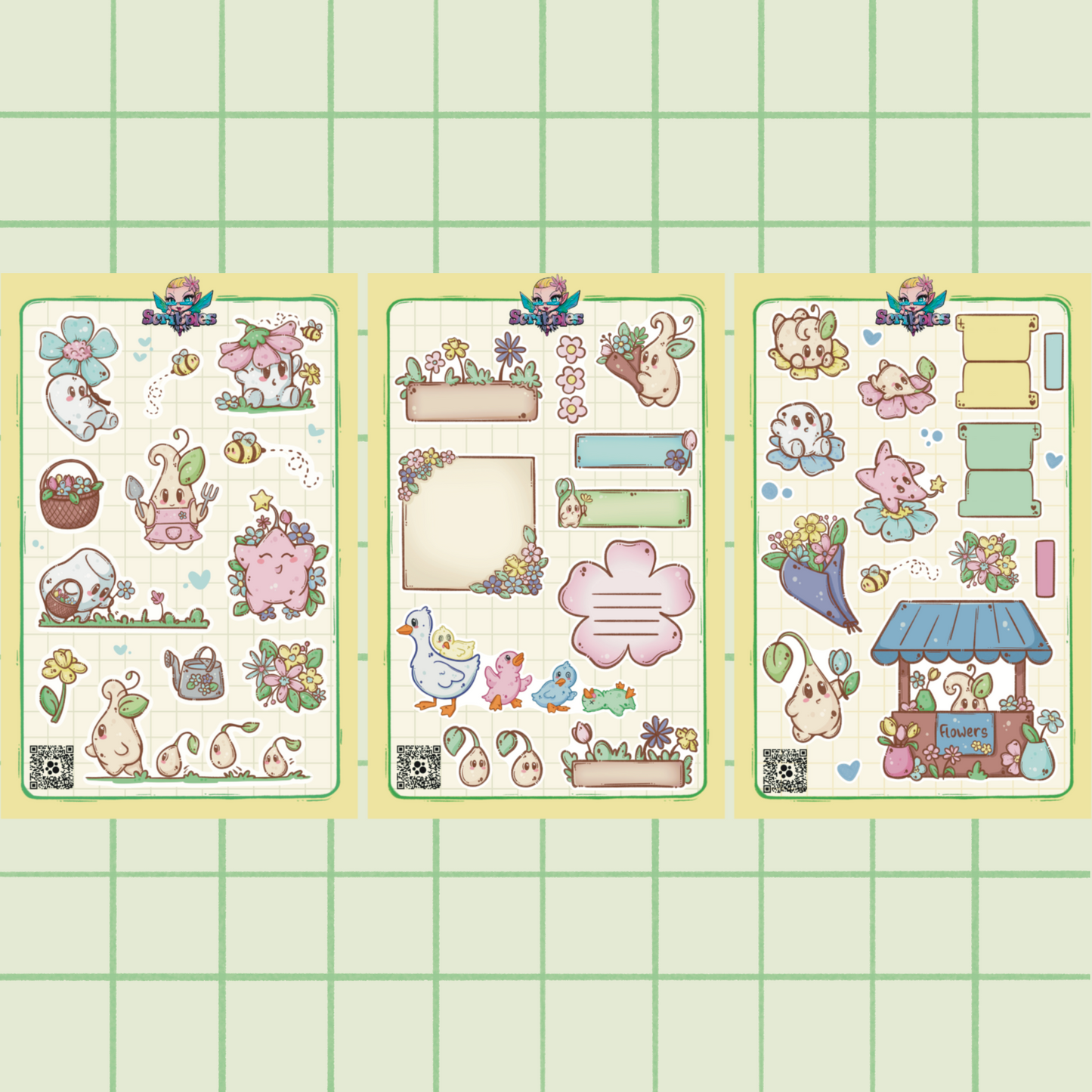 Spring Sticker Sheet Kit & Individual Sheets