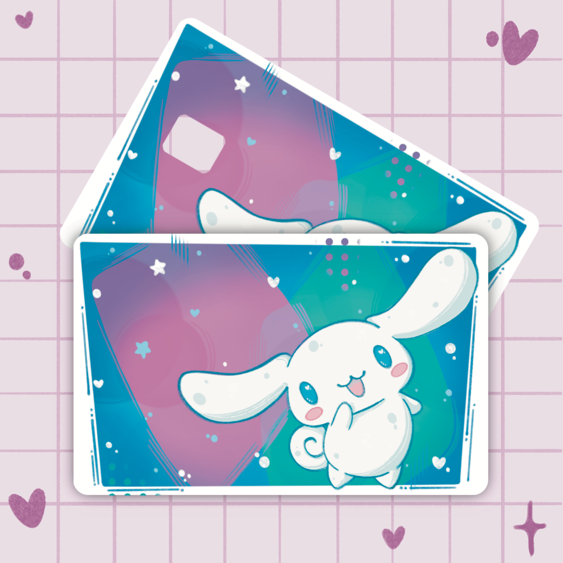 Cinnamoroll Credit Card Cover Sticker Eclectic Scribbles Cinnamoroll Credit Card Cover Sticker Eclectic Scribbles