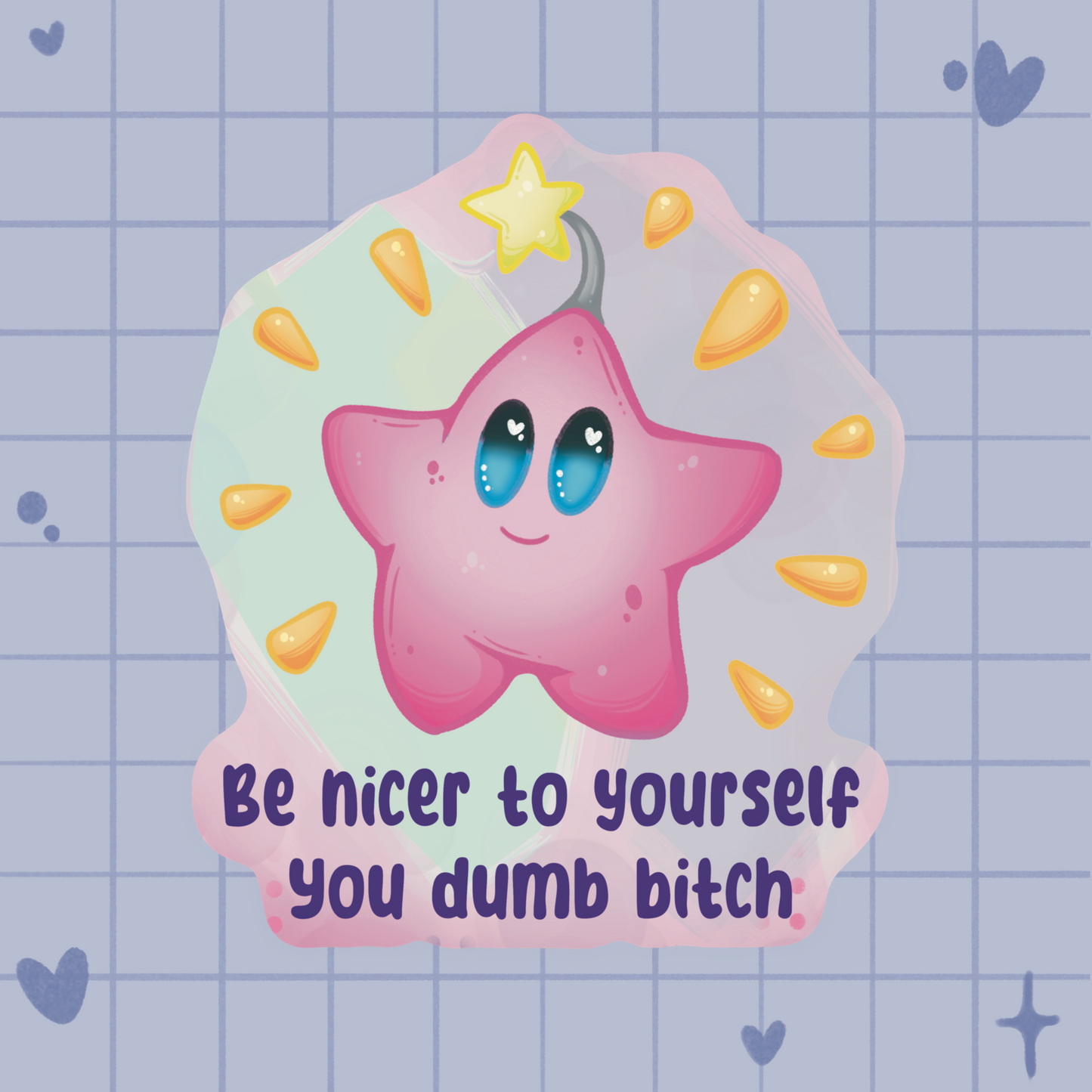 Be Nicer to Yourself Individual Sticker