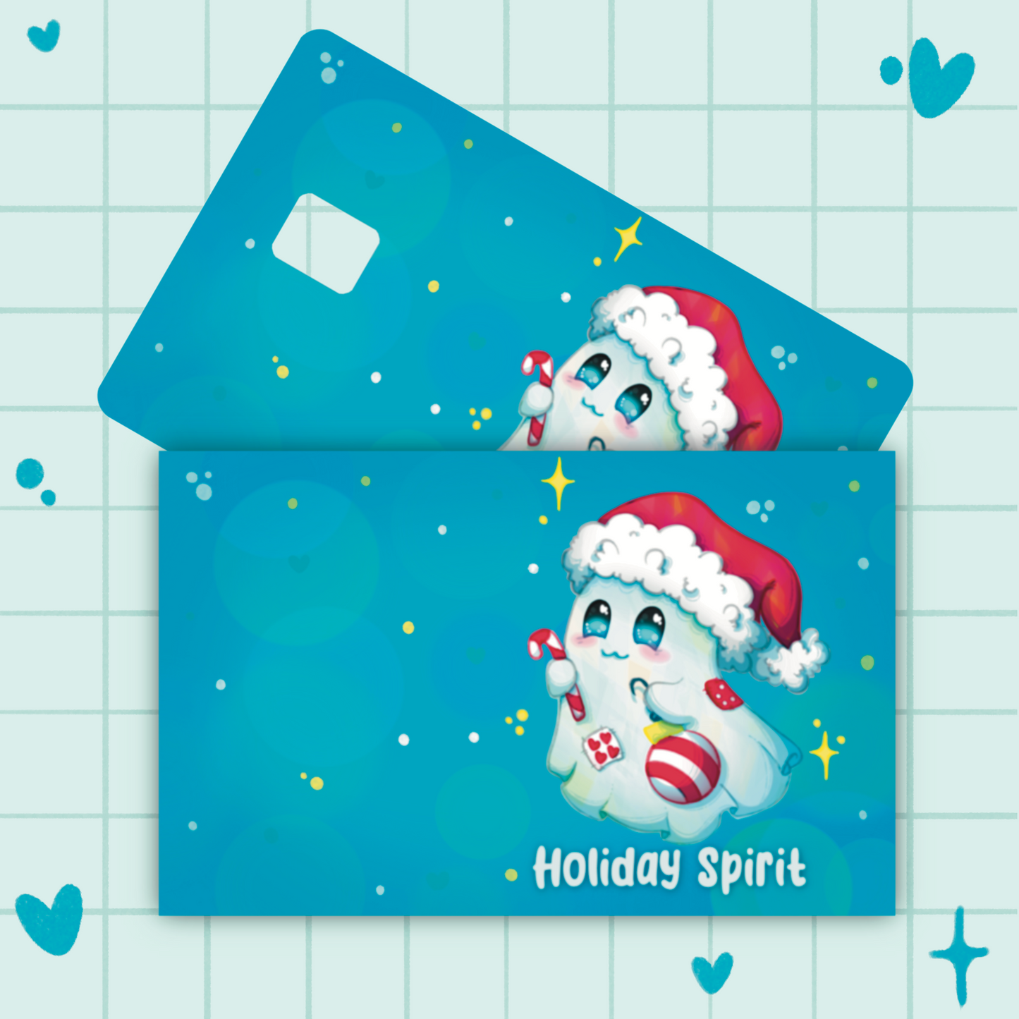 Holiday Spirit Credit Card Cover Sticker