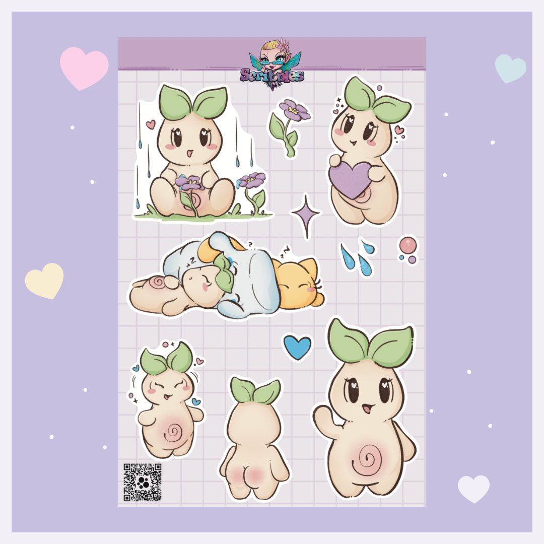 Squeak the Seedling Sticker Sheet