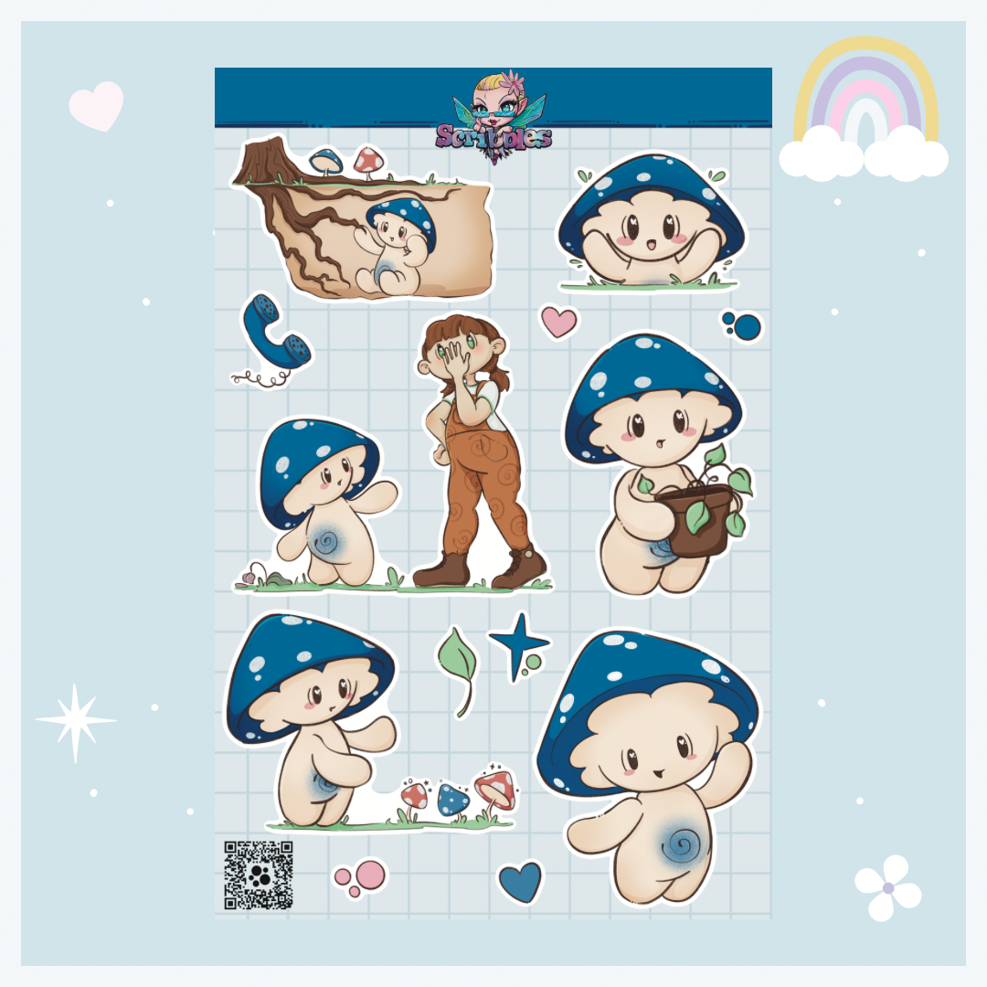 Thicket the Mushroom Sticker Sheet