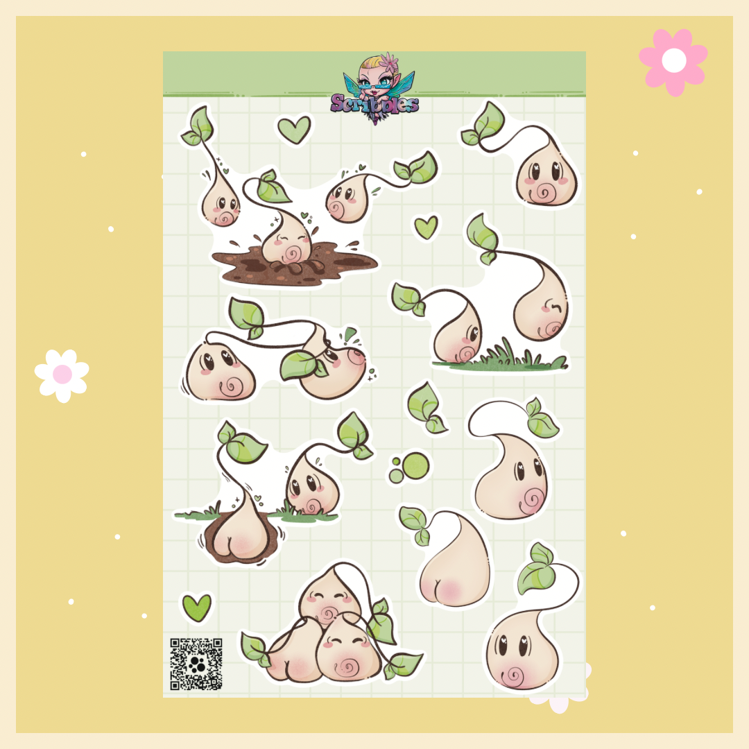 The Squirts Seedling Sprites Sticker Sheet