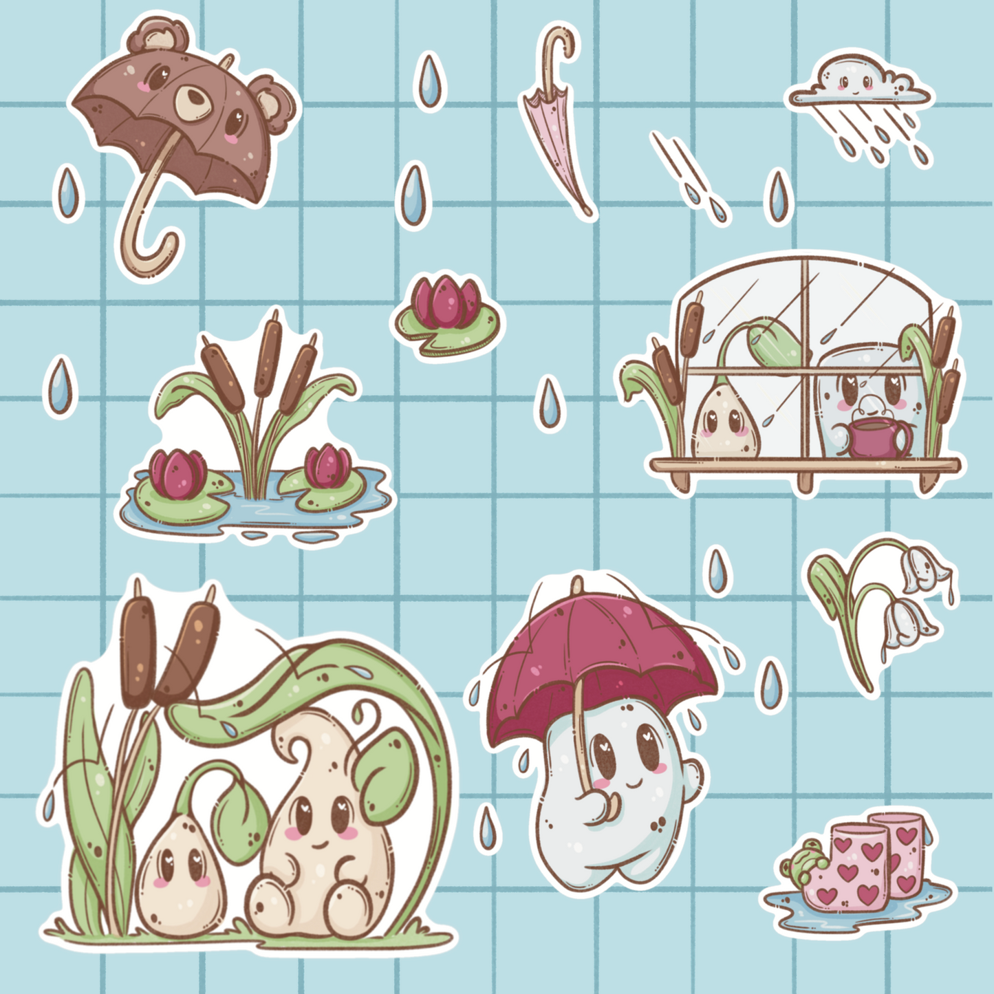 Rainy Days Sticker Sheet