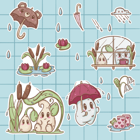 Rainy Days Sticker Sheet