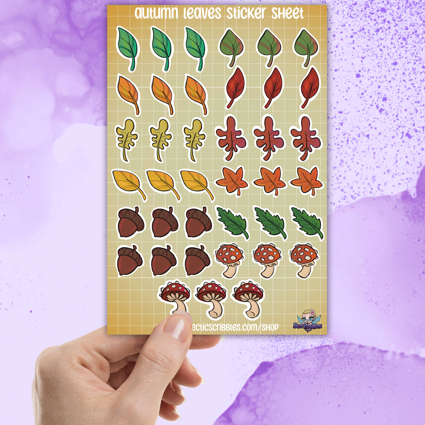 Autumn Leaves Sticker Sheet