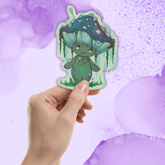 Voodoo Doll Mushroom | Vinyl Sticker