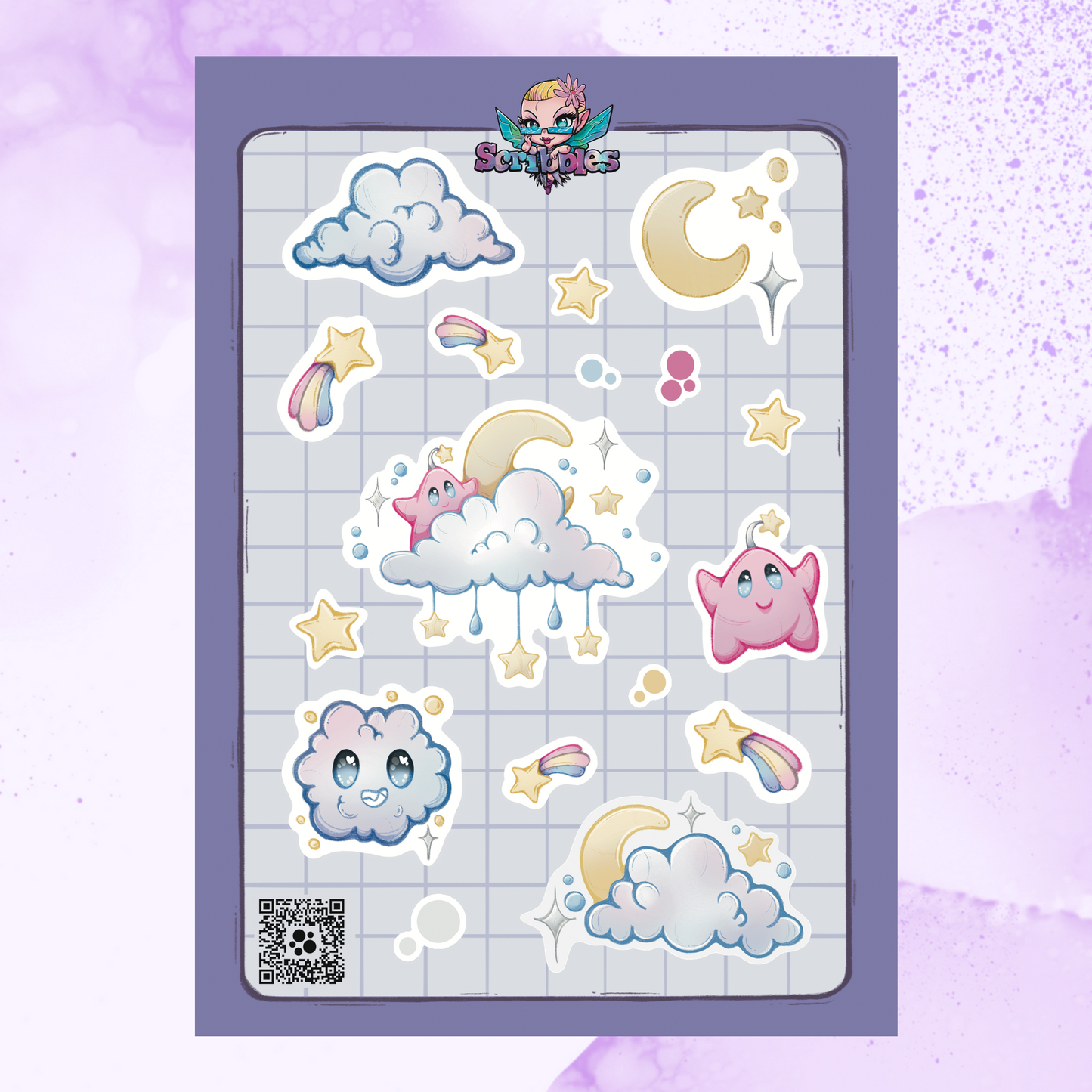 Starry Sky Sticker Sheet