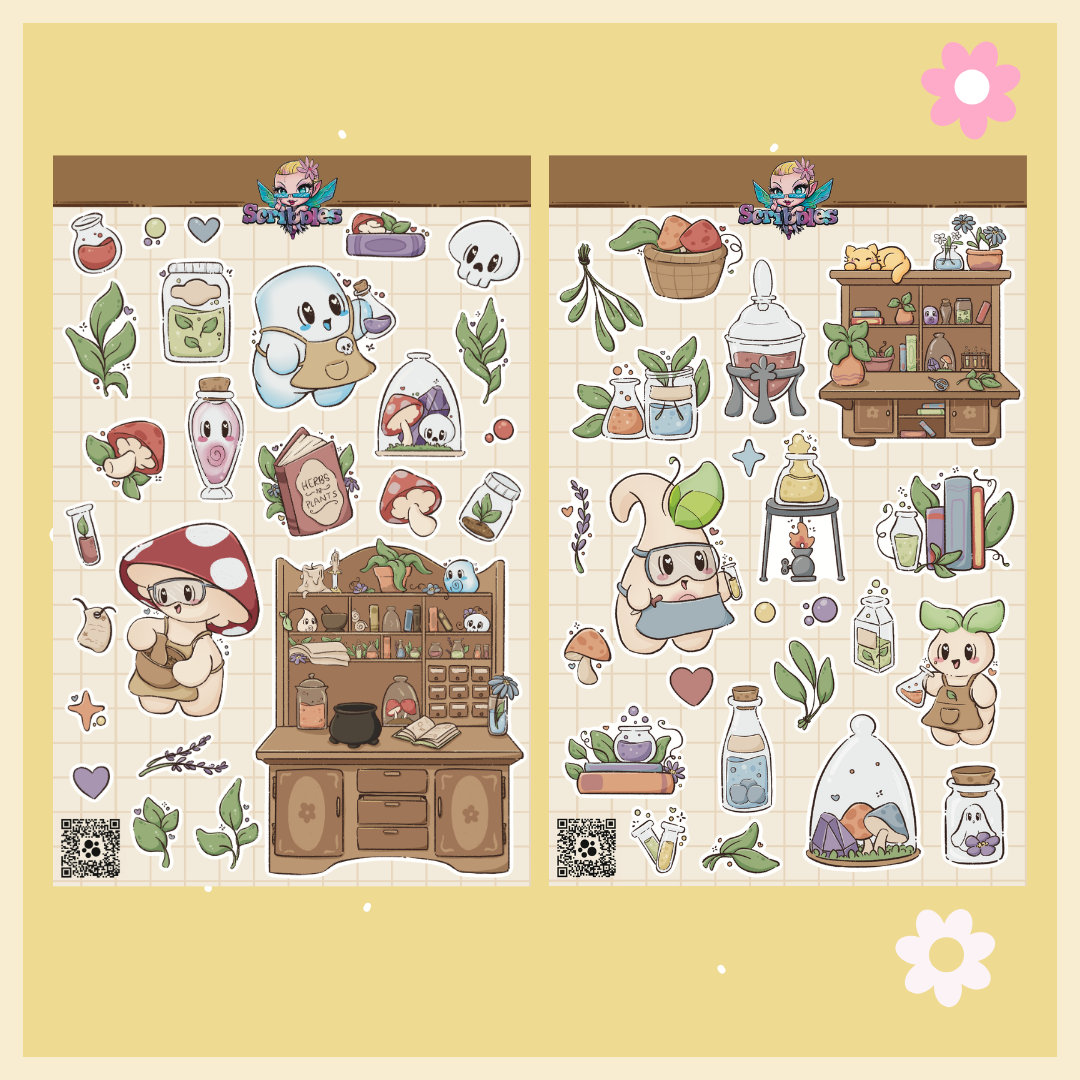 Apothecary 2 Sticker Sheet Kit