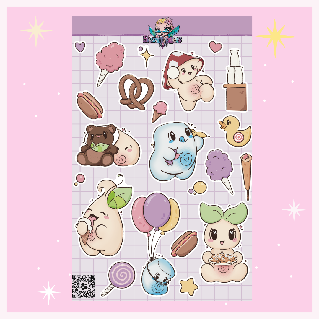 At The Fair Sticker Sheet