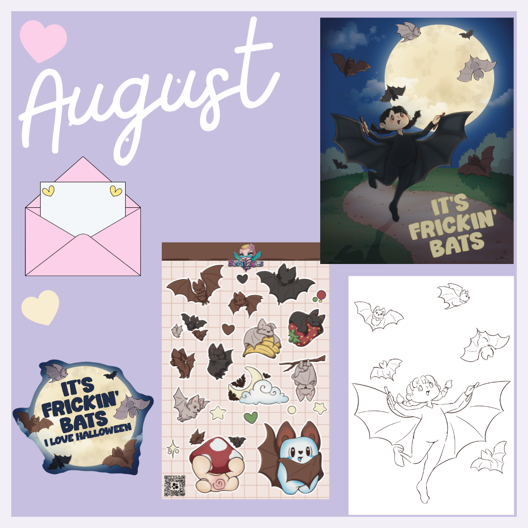 Scribbles Happy Mail Club: Print & Stickers Tier
