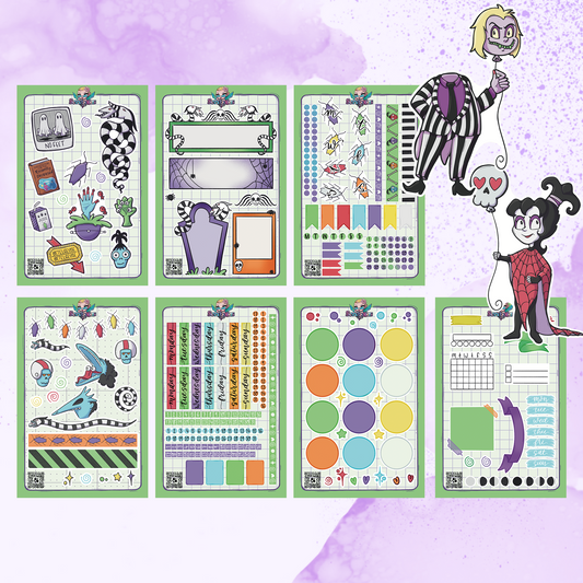 Beetlejuice Sticker Sheet Collection