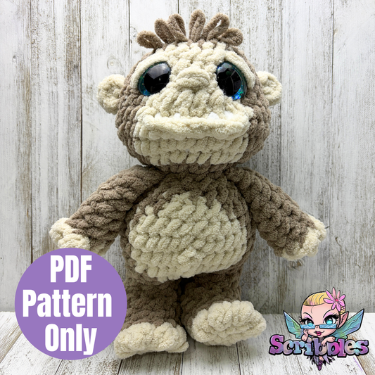 Lil' Bigfoot / Gruffalo Crochet Pattern PDF