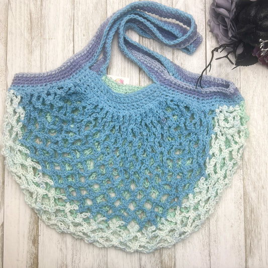 Blues Mesh Market Bag