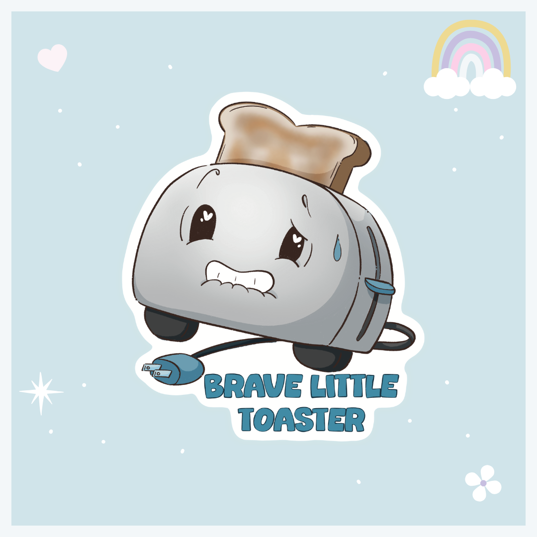 Brave Little Toaster Individual Sticker