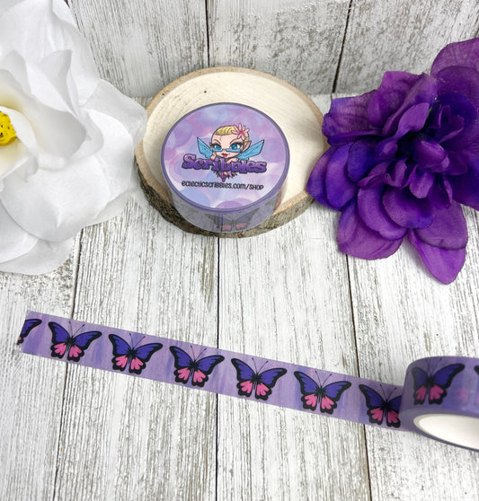 Purple Butterfly Washi Tape