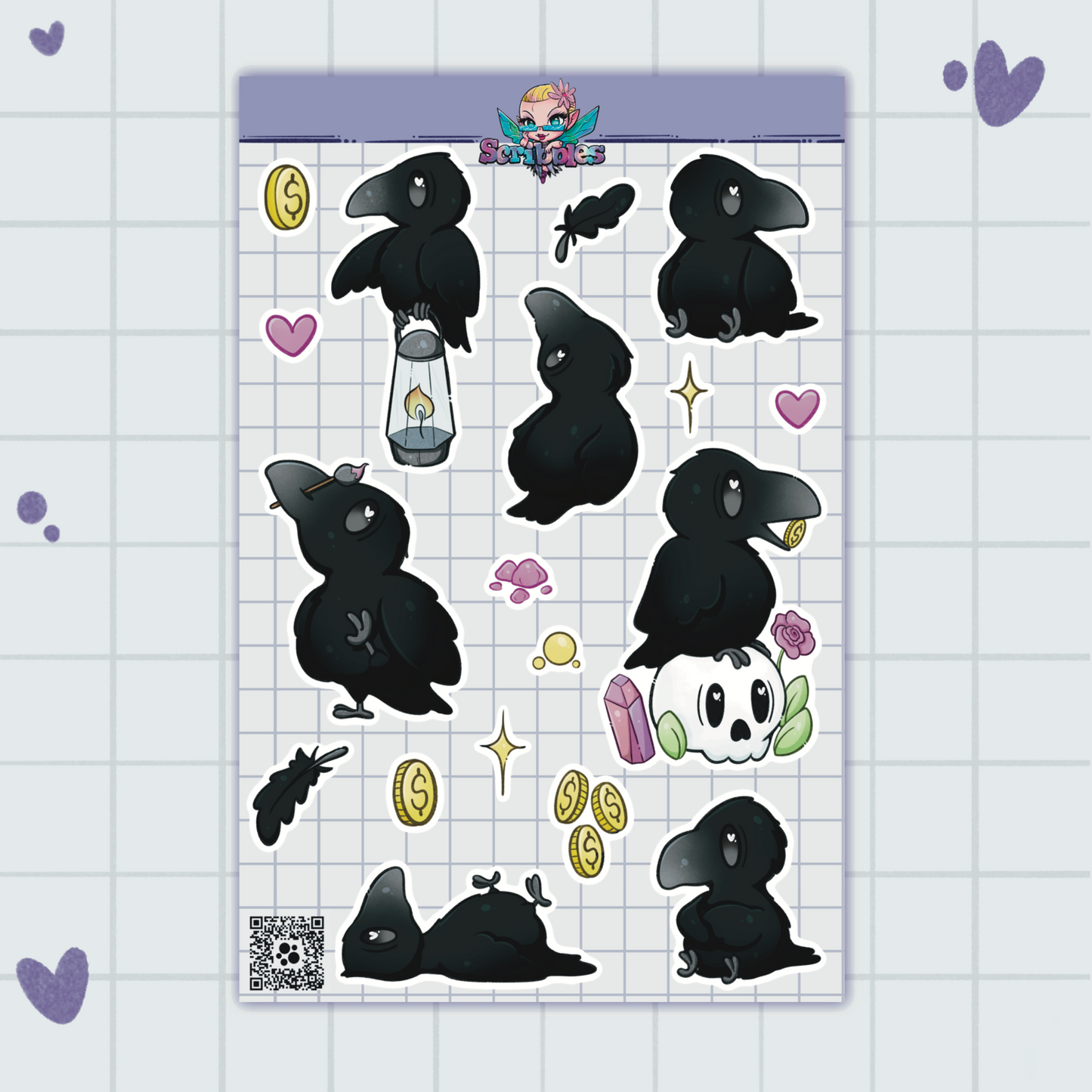 Crows Sticker Sheet